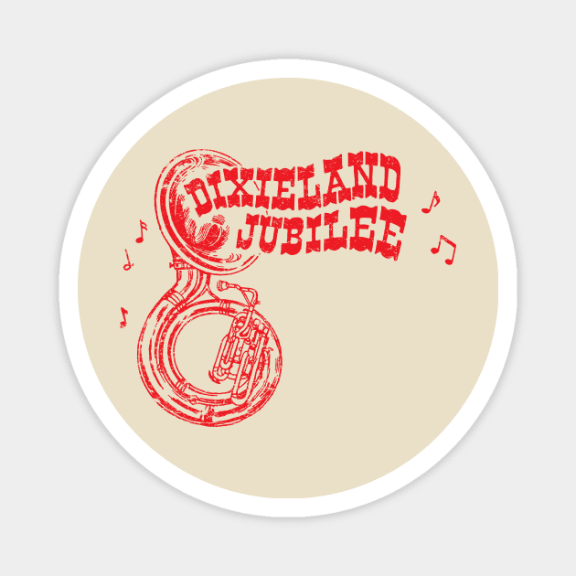 Dixieland Jubilee Records Magnet by MindsparkCreative